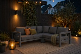 Hoek loungeset 5 personen Aluminium Grijs  Lifestyle Garden Furniture Luca