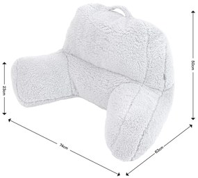 Teddy Fleece Chill Kussen - Mocha