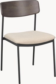 Gestoffeerde eetta stoelen Maymont van eikenhout, 2-delig