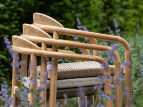 Diningset Bellagio  | 6 personen teakhout | Tuinset stapelbaar | 7-delig | Kees Smit Tuinmeubelen