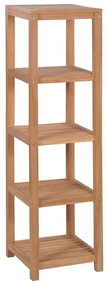 vidaXL Badkamer opbergrek 4-laags 42x42x165 cm massief teakhout