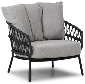 Loungestoel Aluminium/wicker Grijs-antraciet 4 Seasons Calpi