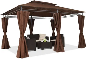 Tuinpaviljoen bruin Ibiza 3x4m Garden Point