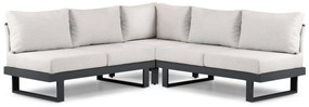 Hoek loungeset 5 personen Aluminium Grijs Lifestyle Garden Furniture Lorenzo