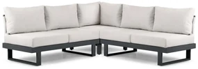 Hoek loungeset 5 personen Aluminium Grijs Lifestyle Garden Furniture Lorenzo