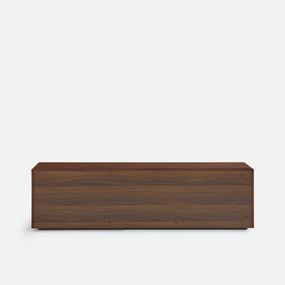 Tv-kast, 3 lades, van notenfineer, breedte 150 cm, MAX