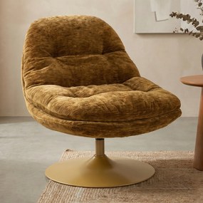 Draaibaar Fauteuil Mosterd