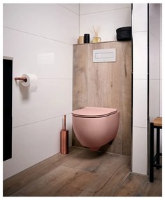 Xenz Gio randloos hangend toilet met softclose zitting roze