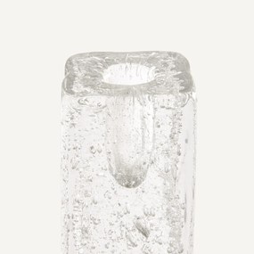 Handgeblazen glazen kandelaar, hoogte 18 cm, CASARE