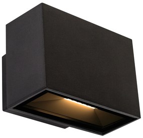 Segment Up en Down Muurlamp Zwart Small
