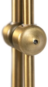 Smart klassieke vloerlamp brons met wit incl. Wifi A60 - Ashley