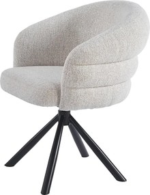 Moderne Draaibare Eetkamerstoel Beige