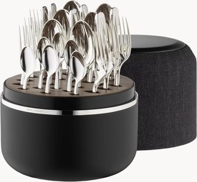 Handgemaakte hoogglans bestekset Alta met kistje, 6 personen, 24-delig