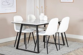 Jörn Eettafel - Sören - 140x90 cm - Zwart - Marmer - Jörn