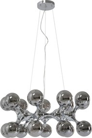 Hanglamp Glazen Bollen Zilver