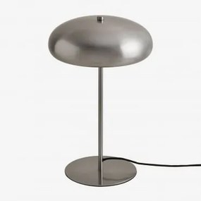 Hilma Tafellamp Van Ijzer Grijs – Chroom - Sklum
