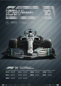 Kunstdruk FORMULA 1® DECADES - 2010s Mercedes-AMG Petronas F1 Team, Automobilist