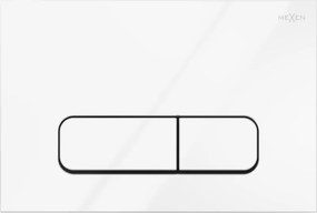 Mexen Fenix 02 glanzende witte spoelknop - 600200