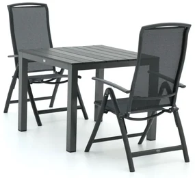 R&S Design Capri/Fidenza 90cm dining tuinset 3-delig verstelbaar