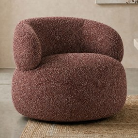 Ronde Fauteuil Draaibaar Rood