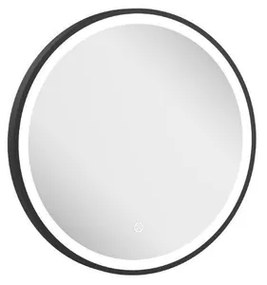 Crosswater Infinity Spiegel - met verlichting - rond - 50cm - mat zwart IF_MIRROR50MB