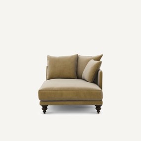 Longchair in fluweel, Lazare