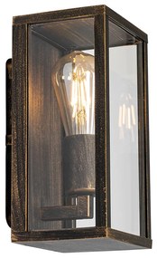 Vintage wandlamp antiek goud 26 cm IP44  - Charlois