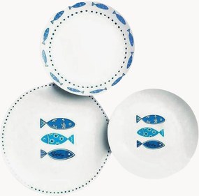 Serviesset Ocean, 6 personen (18-delig)
