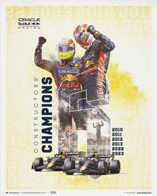 Kunstdruk Oracle Red Bull Racing - F1® World Constructors' Champions - 2023, Automobilist