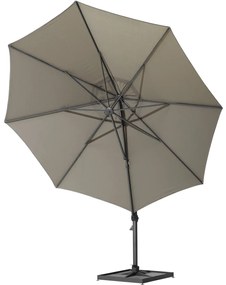 4 Seasons Outdoor Siesta parasol taupe Ø 350 cm  Parasol    taupe weerbestendig