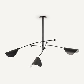 Hanglamp met 3 richtbare armen, Funambule