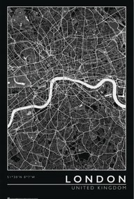 Poster London - City Map, (61 x 91.5 cm)