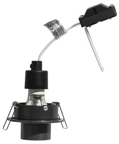 Set van 6 inbouwspots gunmetal GU10 35mm rond kantelbaar - Installa