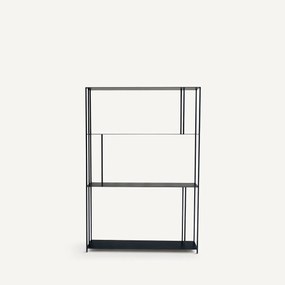 Metalen boekenrek H117 cm, Parallel XS slim