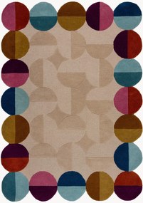 Handgetuft hoog-laag wollen vloerkleed Mia Textured