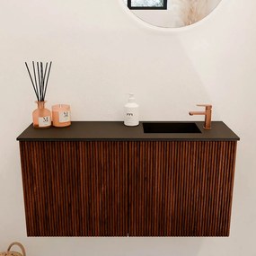 Mondiaz Joya 80cm toiletmeubel ruby met wastafel faye rechts 1 kraangat urban