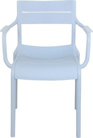 LUSSO blauw - MODERNE STOEL VOOR DE KEUKEN, TERRAS (STAPELBAAR)