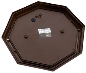 Landelijke plafondlamp roestbruin 26,5 IP44 - Bri