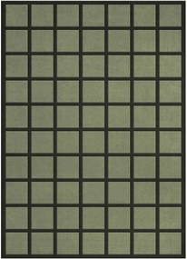 Handgeweven hoogpolig wollen vloerkleed Avenue Checked