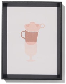 HEMA Fotolijst Hout 15x20 Facetrand Zwart (zwart)