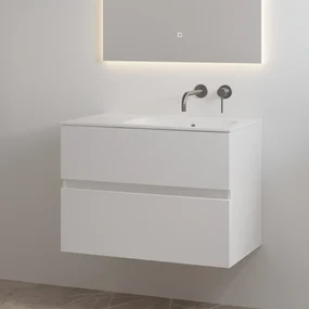 Best Design Splash badkamermeubel 80cm zonder kraangat wit glans