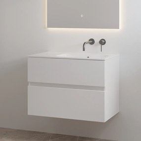 Best Design Splash badkamermeubel 80cm zonder kraangat wit glans