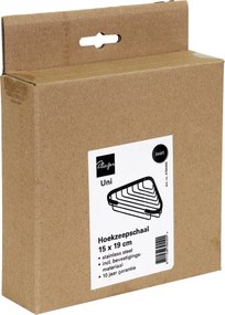 Plieger Vigo hoekzeepschaal mat zwart