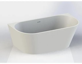 Arcqua Pinto Halfvrijstaand Bad - 170x73cm - mat wit BAD114112