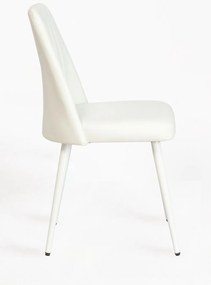 Pakket van 4 Vint kunstleren stoelen