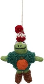 Kersthanger, vilt, kikker met pompoentrui