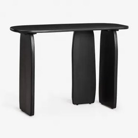 Consolereceptie 110x45 Cm In Mangohout Agathe Gewoon Zwart - Sklum