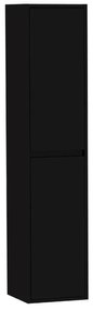 Saniclass New Future Badkamerkast - 160x35x35cm - 2 greep - loze links/rechtsdraaiende deuren - MDF - hoogglans zwart 7038