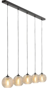 Goossens Hanglamp Soleil, Hanglamp met 5 lichtpunten
