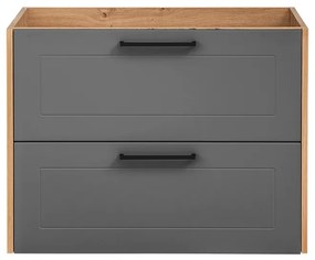 Comad Madera Grey 821 FSC onderkast 80cm eiken/grijs